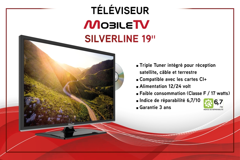 Téléviseur Silverline MobileTV 19 pouces